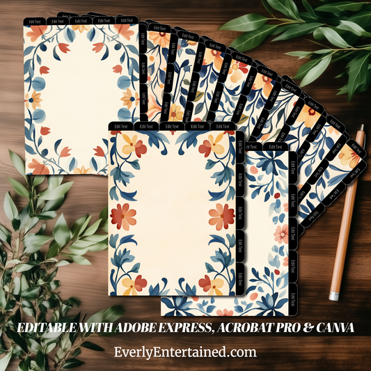 Villa Bloom 10 Tab Dividers